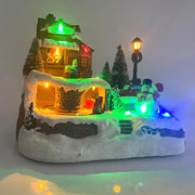 Christmas Glowing LED Light Music House Christmas Decorations